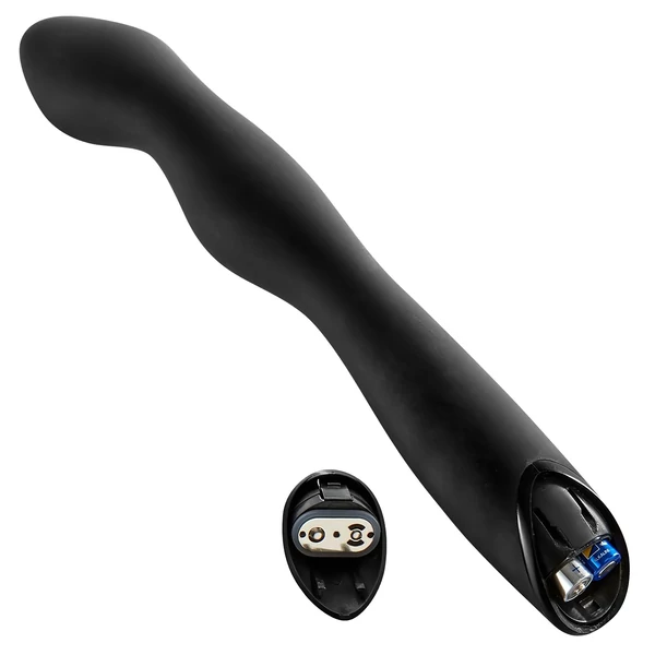 Rebel P-Spot - 2 motoros prosztata vibrátor (fekete)