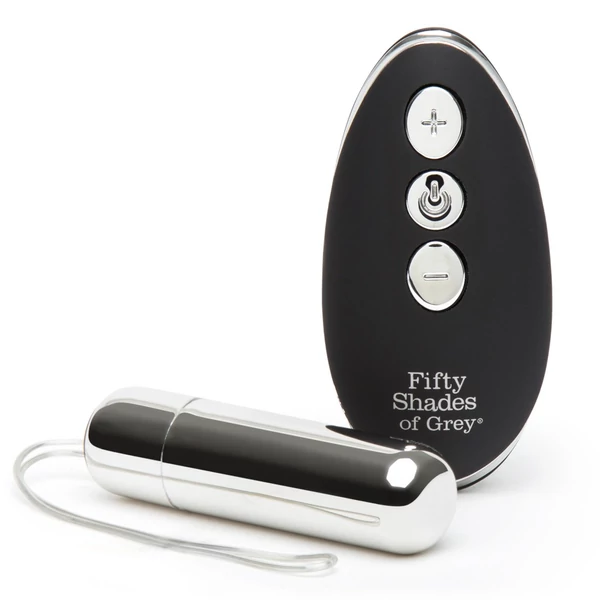 A szürke ötven árnyalata Relentless - minivibrátor (ezüst-fekete)