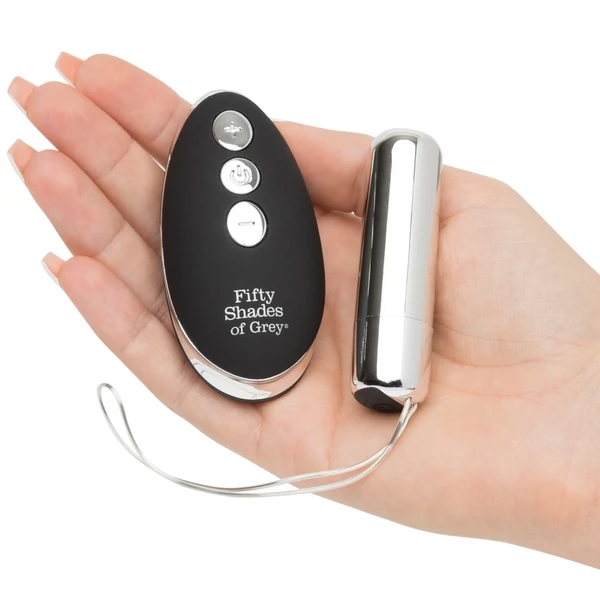 A szürke ötven árnyalata Relentless - minivibrátor (ezüst-fekete)