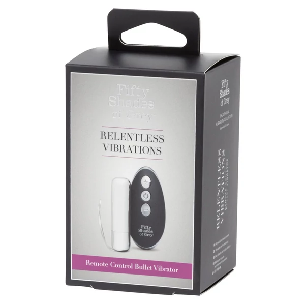 A szürke ötven árnyalata Relentless - minivibrátor (ezüst-fekete)