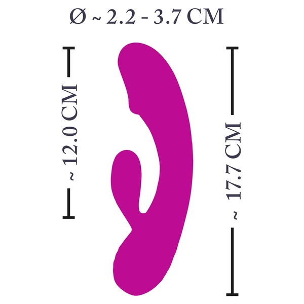 XOUXOU - akkus, makkos, csiklókaros vibrátor (pink)