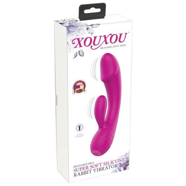 XOUXOU - akkus, makkos, csiklókaros vibrátor (pink)