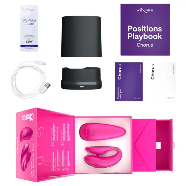 We-Vibe Chorus hands-free pár-vibrátor Squeeze Remote-tal (Pink)
