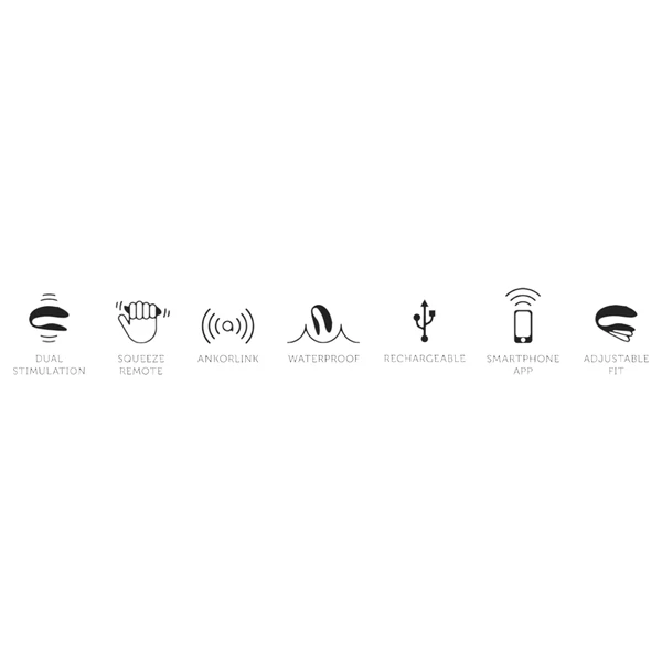We-Vibe Chorus hands-free pár-vibrátor Squeeze Remote-tal (Pink)