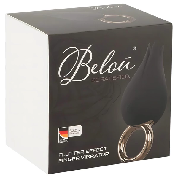 Belou - akkus, vízálló csikló vibrátor (fekete)