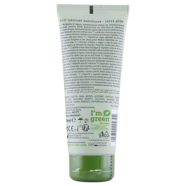 HOT Bio Super - vegán vízbázisú síkosító (100 ml)