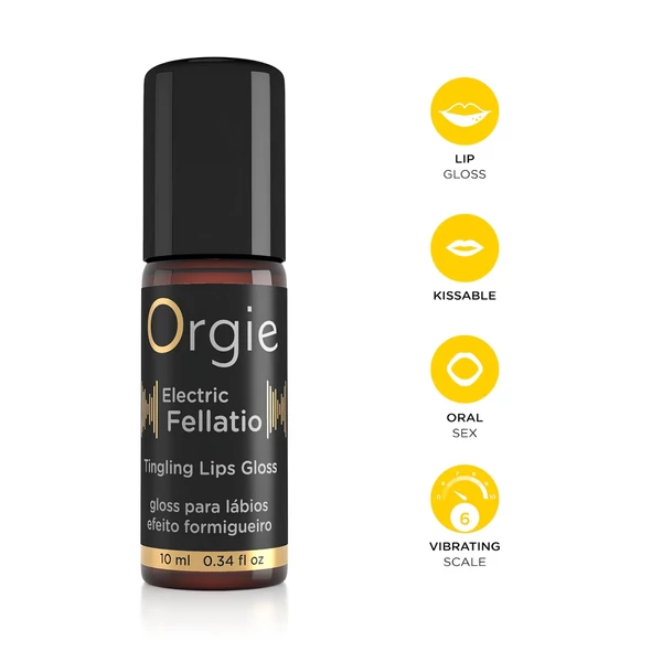 Orgie Electric Fellation - bizsergető szájfény (10 ml)