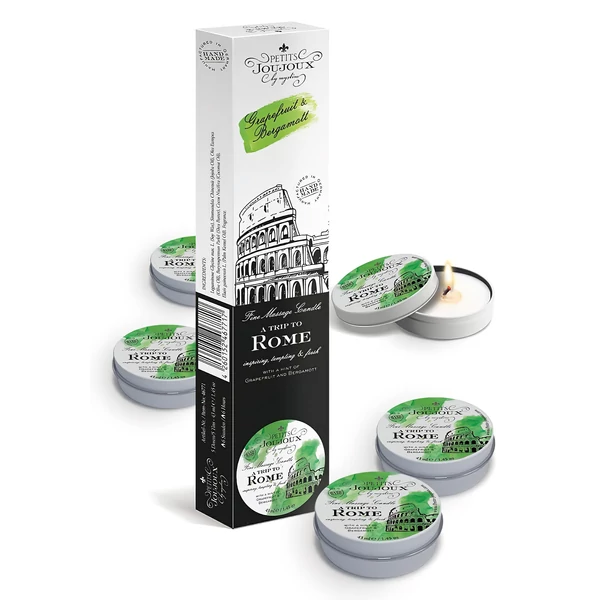 Petits Joujoux Rome masszázsgyertya - grapefruit-bergamot 5x43 ml