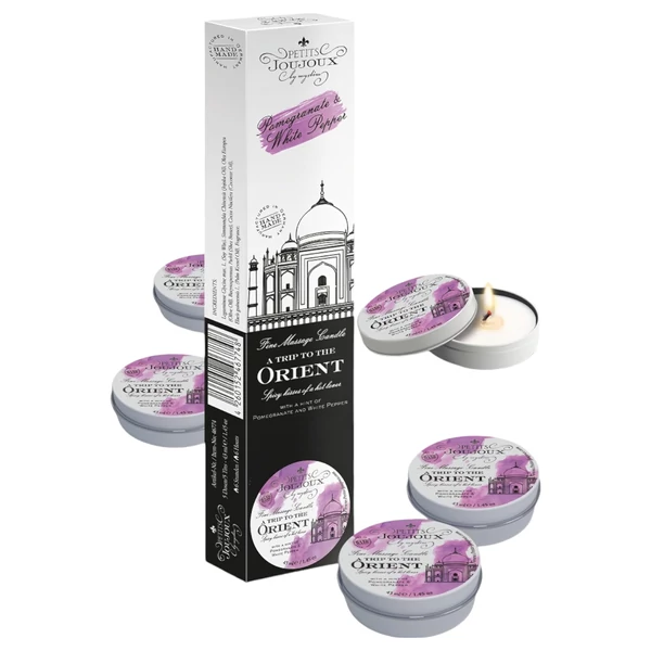 Petits Joujoux - masszázsgyertya - gránátalmás-fehérbors (5 × 43 ml)