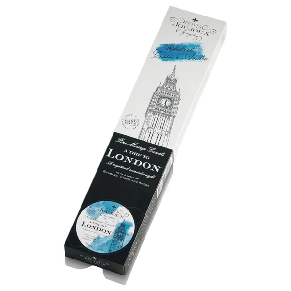 Petits Joujoux London masszázsgyertya - rebarbara-amber (5x43 ml)