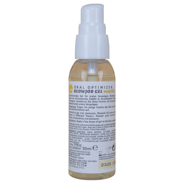 HOT - Blowjob Gel - orál síkosító gél - vanília (50 ml)
