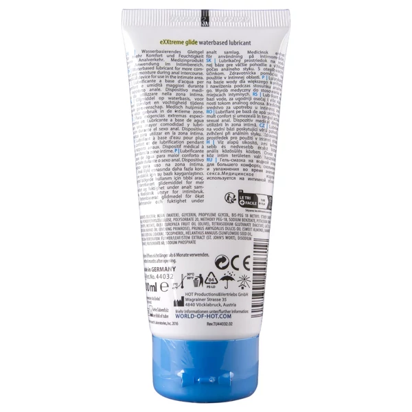 HOT Exxtreme - vízbázisú síkosító (100 ml)