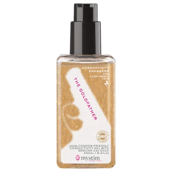 mystim síkosító elektro szexhez - 23k gold (250 ml)