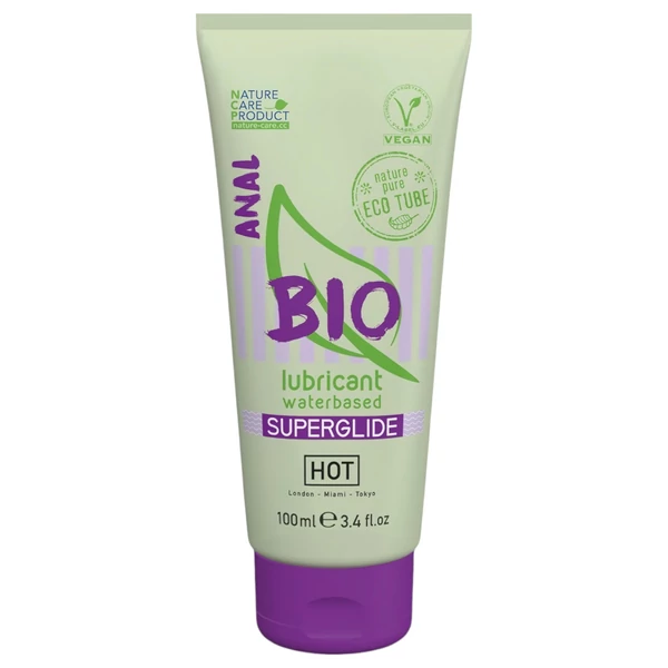 HOT BIO Superglide Anal - vegán vízbázisú anál síkosító (100ml)