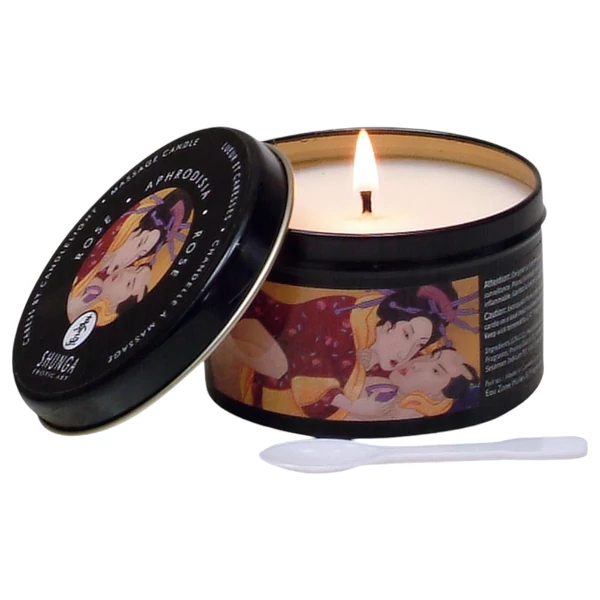 Shunga testgyertya - vágyfokozó - rózsa (170 ml)
