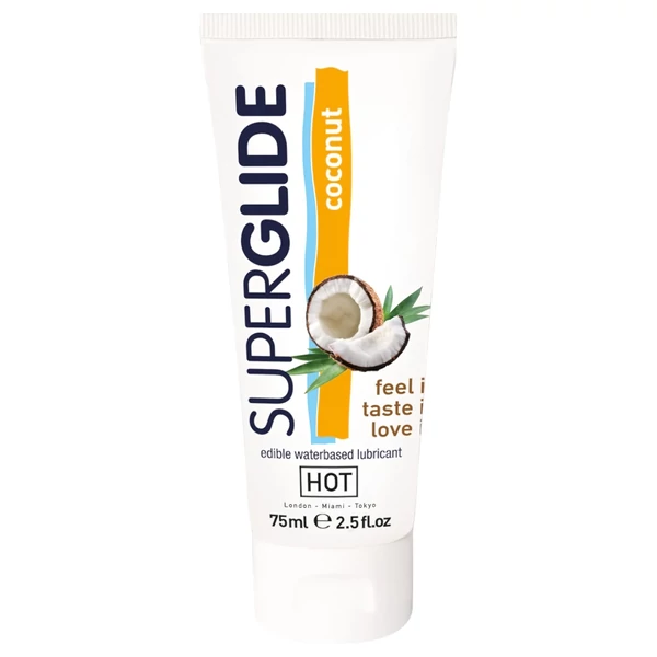 HOT Superglide Kókusz - ehető síkosító (75ml)