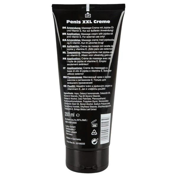 Pénisz XXL - intim krém férfiaknak (200 ml)