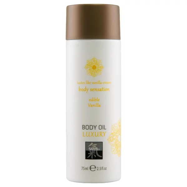 HOT - Shiatsu Luxury - ehető masszázsolaj - vanília (75 ml)