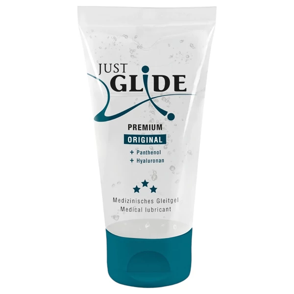 Just Glide Premium Original - vegán, vízbázisú síkosító (50ml)