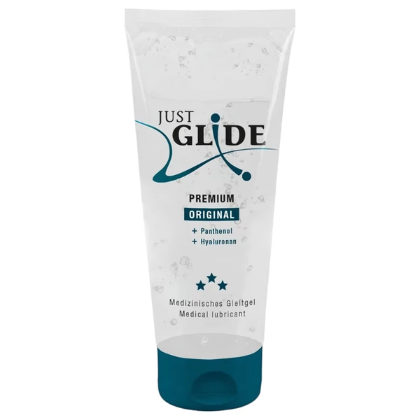 Just Glide Premium Original - vegán, vízbázisú síkosító (200ml)