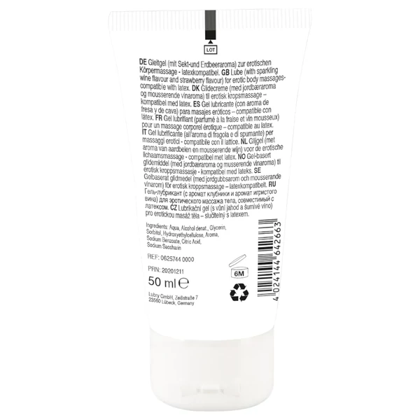 Lick it! - 2in1 ehető síkosító - pezsgő-eper (50 ml)