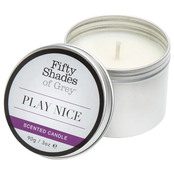 A szürke ötven árnyalata - Play Nice - vanília illatú illatgyertya (90 g)