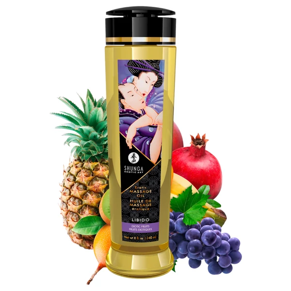 Shunga - masszázsolaj - egzotikus gyümölcs (240ml)