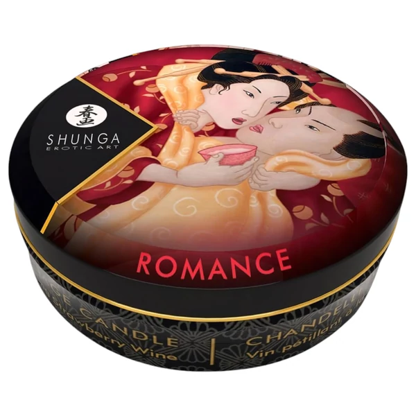 Shunga - masszázsgyertya - eper (30 ml)