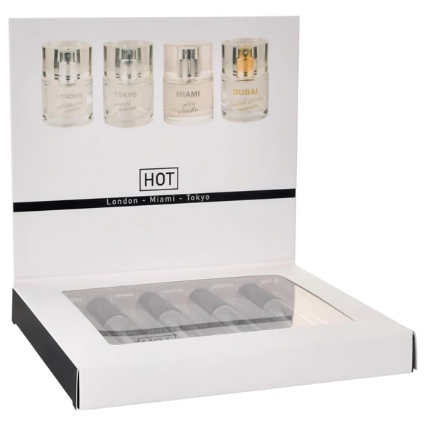 HOT LMTD feromon parfüm csomag nőknek (4x5 ml)