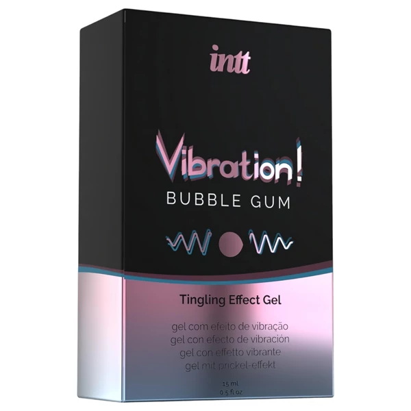 Intt Vibration! - folyékony vibrátor - rágógumi (15 ml)