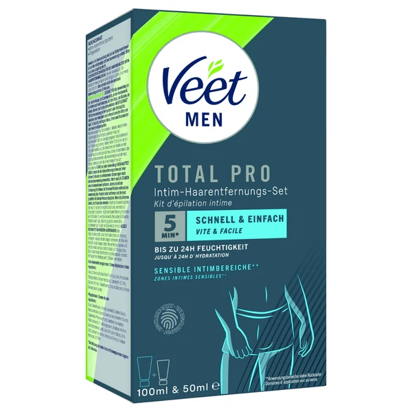 Veet - intim szőrtelenítő krém és balzsam férfiaknak (100 ml+50 ml)