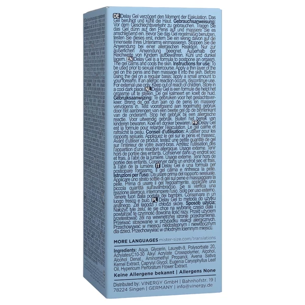Mister Size - magömlést késleltető gél (50 ml)