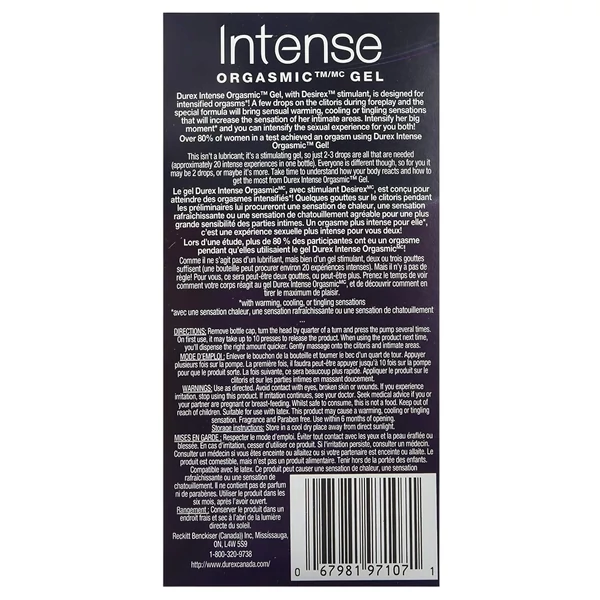 Durex Intense - stimuláló intim gél nőknek (10 ml)