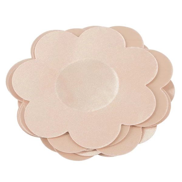 Cottelli Nipple Cover - virág mellbimbó tapasz (natúr, 12 db)