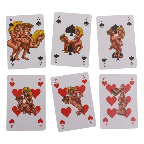 Kama Sutra - mókás francia kártya kínáló - 24db