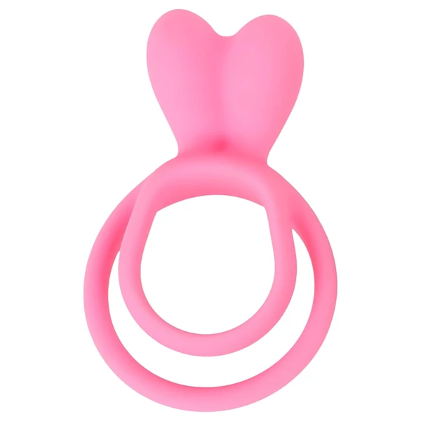 Pulselock Cocktura - nyuszis pár-péniszgyűrű (pink)