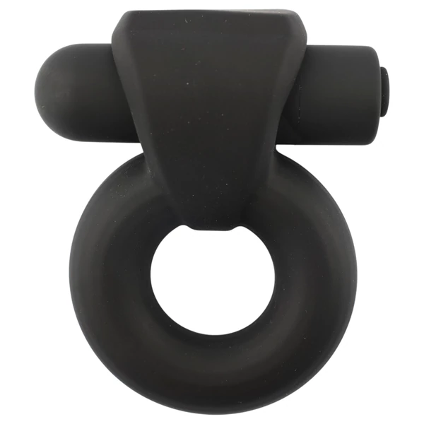 Pulselock Vantr - akkus vibrációs pénisz- és heregyűrű (fekete) - 25mm
