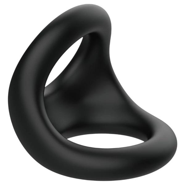 Pulselock Taur - kontúros pénisz- és heregyűrű (fekete)