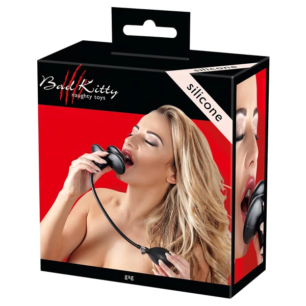 Bad Kitty - pumpálható száj pecek (fekete)