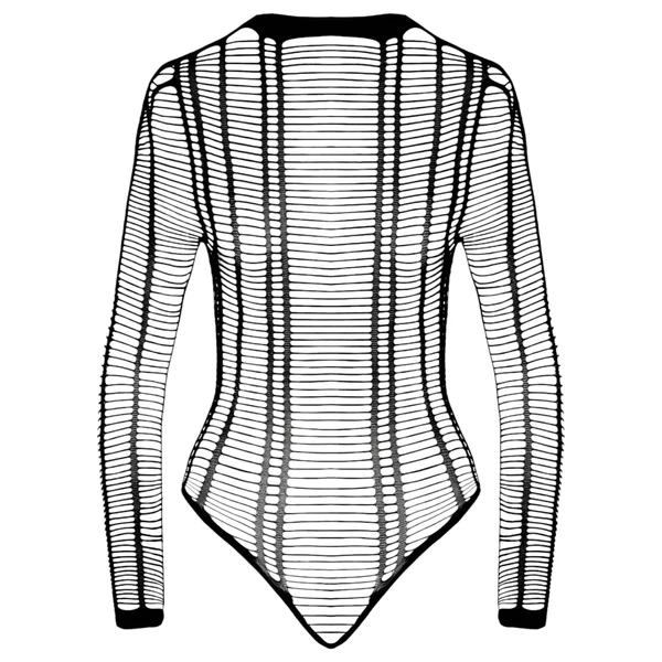 Cottelli - csíkos nyitott body (fekete) - S-L
