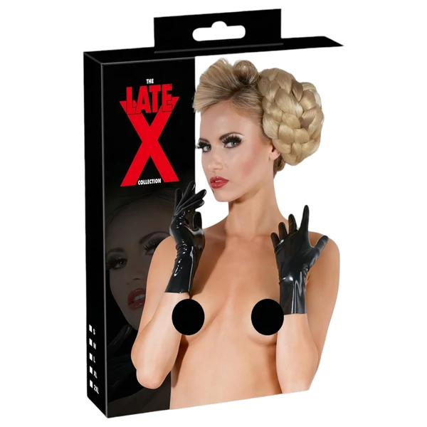 Late X rövid, unisex kesztyű (fekete)