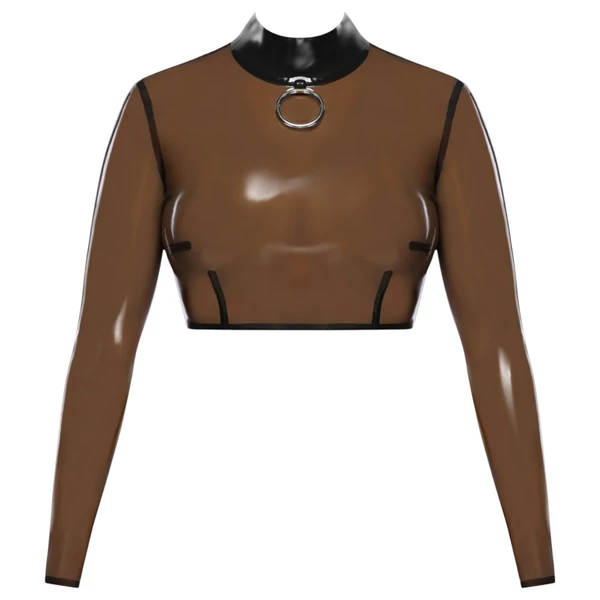 Late X áttetsző latex felső (áttetsző-fekete)
