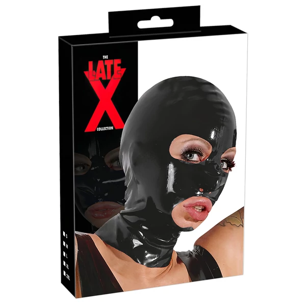 LATEX - szopó álarc (fekete)