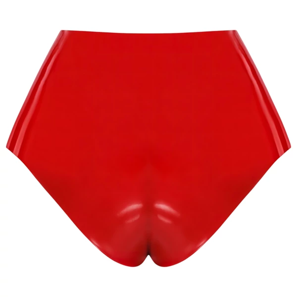 LATEX - alsó élethű dildóval (piros)