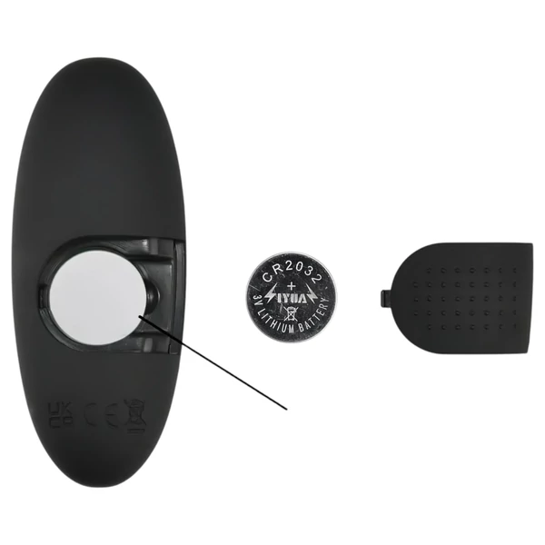 Mrow - világító, rádiós anál vibrátor (fekete)