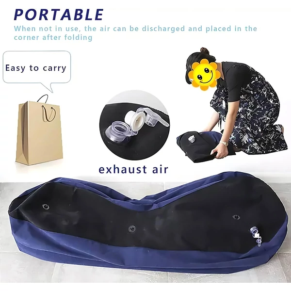 Desirel Magic Pillow - Felfújható szex szófa - nagy (kék)