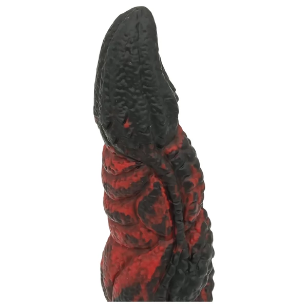 OgazR Hell Dong- barázdált dildó - 20 cm (piros)