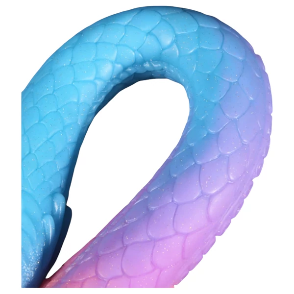 OgazR XXL Eel - foszforeszkáló anál dildó - 47 cm (pink)