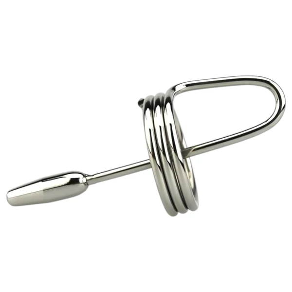 DeepRing - gyűrűs, fém dilátor - 9 cm (ezüst)