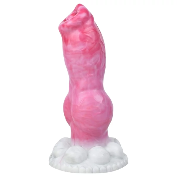 Animalorny Buldog - kutya pénisz dildó - 17 cm (pink)